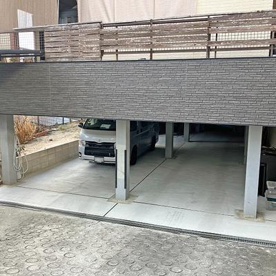 岡山市S様邸 駐車場を砂利から土間コンクリートにリフォーム。外壁もリフレッシュしてスタイリッシュな外構に! 岡山市S様邸 駐車場を砂利から土間コンクリートにリフォーム。外壁もリフレッシュしてスタイリッシュな外構に!